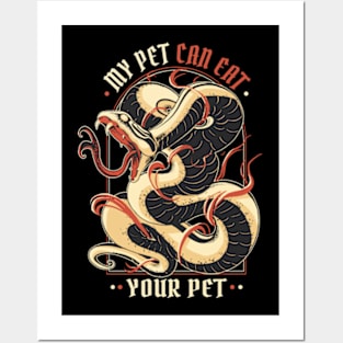 Snake wild pet Posters and Art